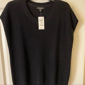 Alfani black sleeveless sweater. Size L